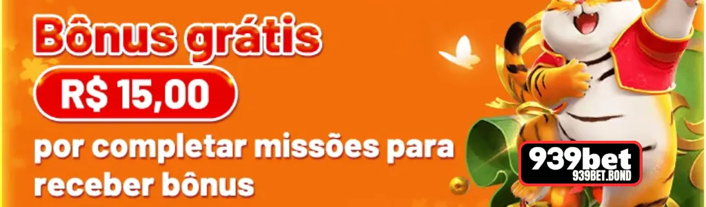 bônus grátis R$ 15,00